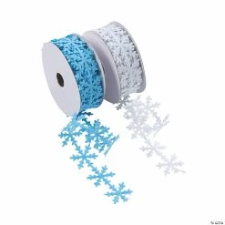 Best reviews of 😀 1" - Snowflake Die-Cut Ribbon Rolls - 2 Pc. 🛒