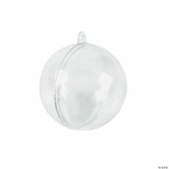 Promo 😍 2 1/4" DIY Clear Ornaments - 12 Pc. 🤩