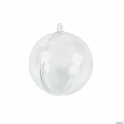 Buy ๐ 2 1/4" DIY Clear Ornaments - 72 Pc. ๐คฉ
