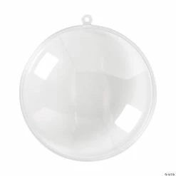 Flash Sale ๐ 3 1/2" Large DIY Clear Disc Ornaments - 24 Pc. ๐