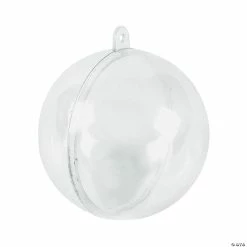 Discount 💯 4" DIY Large Clear 🎄 Christmas Ornaments - 6 Pc. 🔥