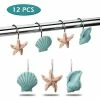 Buy 🔥 AGPtEK 12 PCS Fashion Decorative Curtain Hooks (Seashell: Blue, Starfish: Tan, Conch: Blue) ⌛