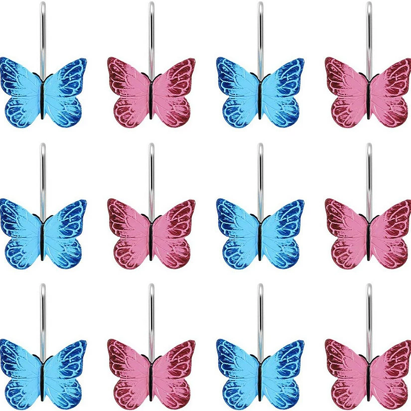 Best Pirce 🔔 AGPTEK 12PCS Home Fashions Butterfly Anti Rust Pink and Blue ⌛ 1 Best Pirce 🔔 AGPTEK 12PCS Home Fashions Butterfly Anti Rust Pink and Blue ⌛