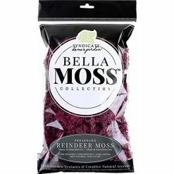 Budget 🔥 Bella Moss 1406121084 Preserved Reindeer Moss, Sangria, 80 cu in. 😀