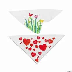 Hot Sale 🔔 Bulk DIY White Bandanas - 48 Pc. ✔️