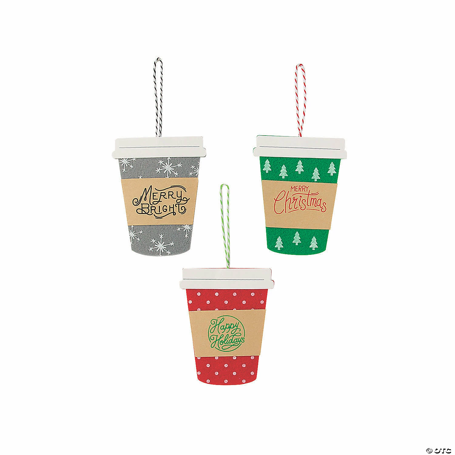 Budget π Christmas Latte Ornament Craft Kit - Makes 12 π 1 Budget π Christmas Latte Ornament Craft Kit - Makes 12 π