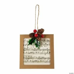 Deals Adult Christmas Crafts Store 10 Cheapest 🤩 Christmas Sheet Music Ornament Craft Kit - 3 Pc. 💯