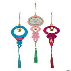 Deals Adult Christmas Crafts Store 8 Best Sale 🎉 Color Your Own ❄ Christmas Ornament with Tassel Craft Kit - Makes 3 🎁