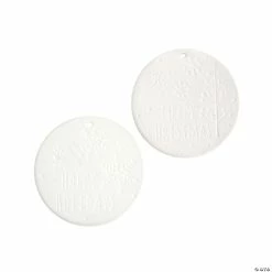 Hot Sale ๐ Color Your Own Debossed Ceramic ๐ Christmas Ornaments - 12 Pc. ๐งจ