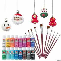 Best Sale 🌟 DIY Ceramic 3D Ornament Craft Kit - Makes 24 😀