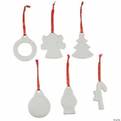 Discount ๐ DIY Ceramic Holiday Ornaments - 12 Pc. ๐