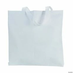 New 🛒 DIY Large White Tote Bags - 12 Pc. ⭐