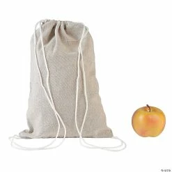 Hot Sale ❤️ DIY Medium Canvas Drawstring Bags - 12 Pc. 🥰