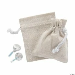 New ⌛ DIY Mini Canvas Drawstring Bags - 12 Pc. ⭐