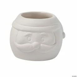 Budget 🎉 DIY Mini Ceramic Santa Claus Planters - 12 Pc. ⌛