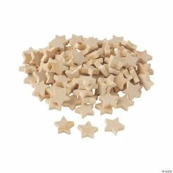 Hot Sale 👏 DIY Small Unfinished Wood Star Shapes - 100 Pc. ✨