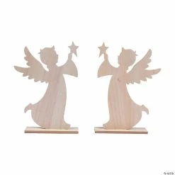 Promo 🎉 DIY Unfinished Wood Angels - 2 Pc. ❤️