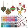 Best Sale 😉 DIY Unfinished Wood 🎄 Christmas Ornament Craft Kit Assortment - Makes 24 🎁