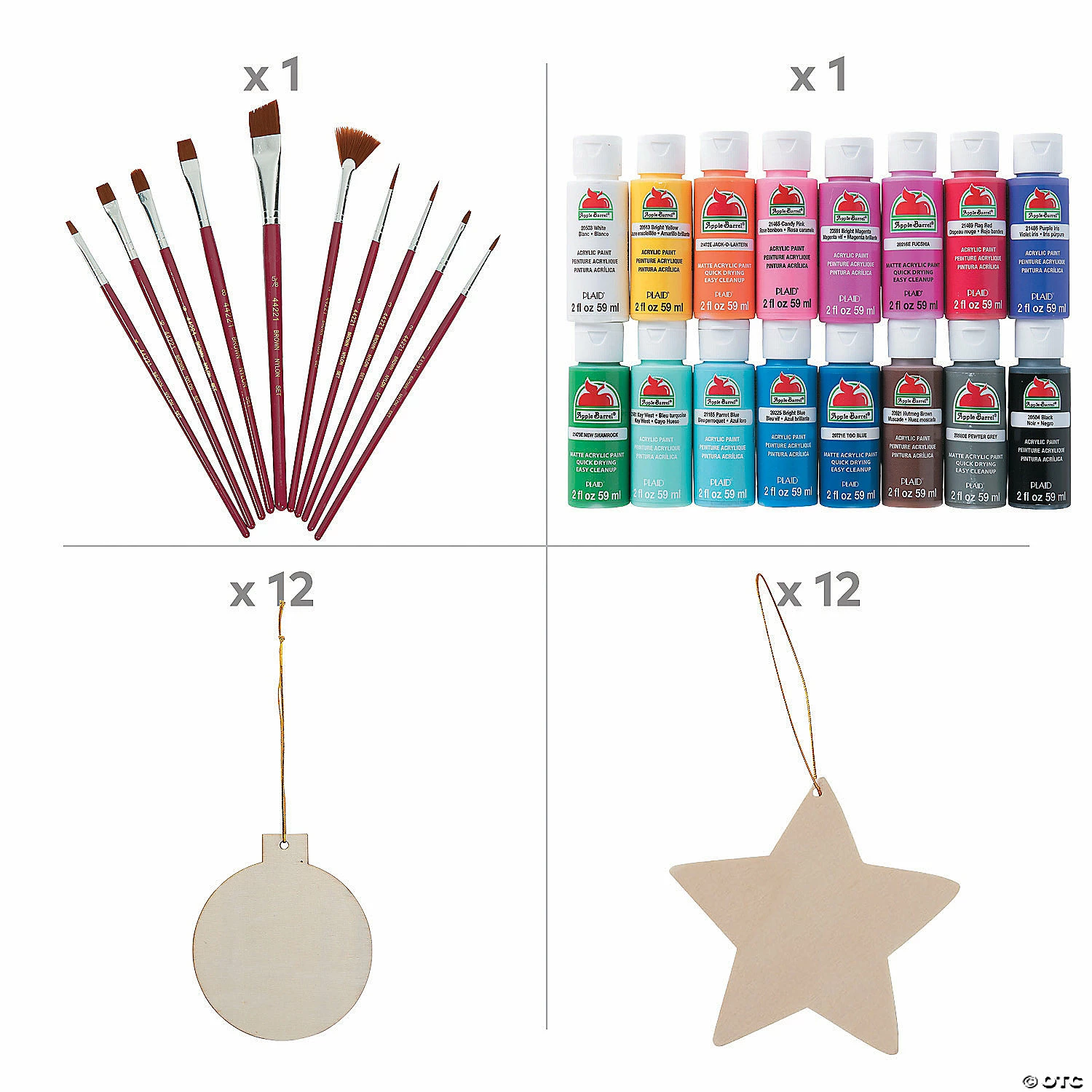 Best Sale ๐ DIY Unfinished Wood ๐ Christmas Ornament Craft Kit Assortment - Makes 24 ๐ 2 Best Sale ๐ DIY Unfinished Wood ๐ Christmas Ornament Craft Kit Assortment - Makes 24 ๐ - Image 2