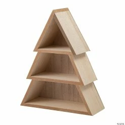 Wholesale 🤩 DIY Unfinished Wood 🎅 Christmas Tree Shelf ⭐