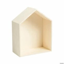Outlet 💯 DIY Unfinished Wood House-Shaped Shadow Box 😍