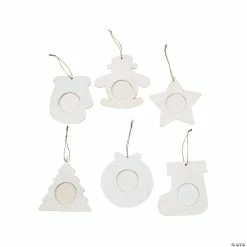 Coupon 🔥 DIY Unfinished Wood Picture Frame 🎄 Christmas Ornaments - Makes 12 ✨