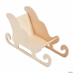 Best Sale 🥰 DIY Unfinished Wood Sleighs - 3 Pc. 😀