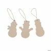 Brand new 👍 DIY Unfinished Wood Snowman Shape Ornaments - 12 Pc. 🎉