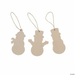 Brand new ๐ DIY Unfinished Wood Snowman Shape Ornaments - 12 Pc. ๐