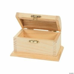 Best Pirce 🎉 DIY Unfinished Wood Treasure Boxes - 12 Pc. 👍
