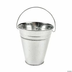 New 🌟 Galvanized Metal Pails - 12 Pc. 🤩
