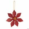 Promo 💯 Glitter Poinsettia Ornaments Craft Kit - Makes 12 😀