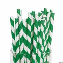 Flash Sale 🛒 Striped Paper Straws - 24 Pc. ⭐