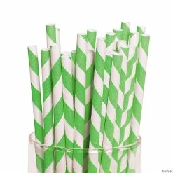 New 🎉 Striped Paper Straws - 24 Pc. ⌛