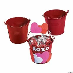 Top 10 💯 Mini Pails - 12 Pc. 🎉 -Deals Adult Christmas Crafts Store mini red favor pails 12 pc 52 42 bc a01