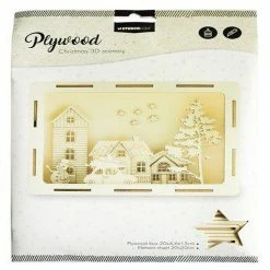Cheap 🤩 Studio Light SL 3D Scenery Driving winter street Plywood 200x46x150mm nr15 🔔