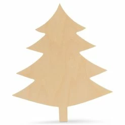 Best Pirce 🤩 Woodpeckers Crafts, DIY Unfinished Wood 12" 🔔 Christmas Tree Cutout, Pack of 12 🧨