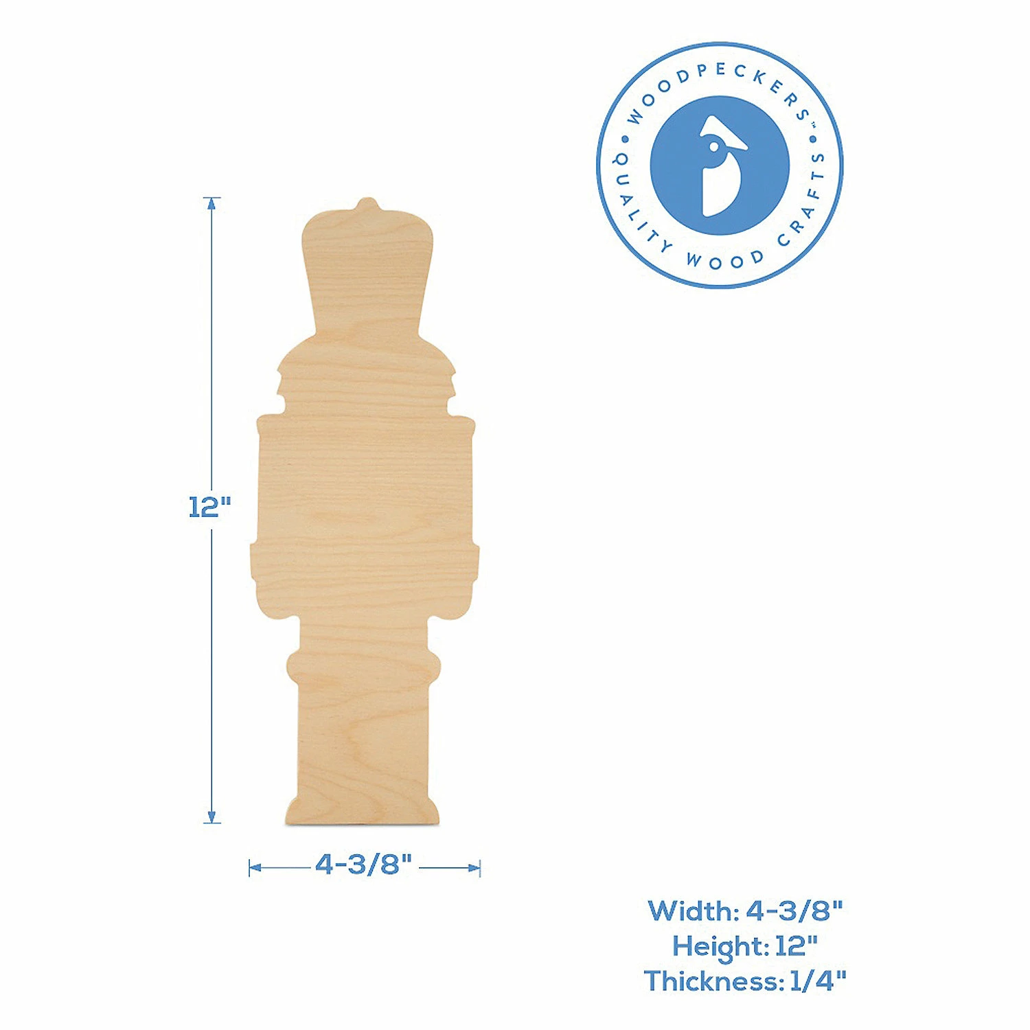 Best Sale βοΈ Woodpeckers Crafts, DIY Unfinished Wood 12" Nutcracker Cutout Pack of 6 π 3 Best Sale βοΈ Woodpeckers Crafts, DIY Unfinished Wood 12" Nutcracker Cutout Pack of 6 π - Image 3