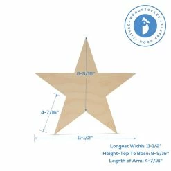 Best Sale 💯 Woodpeckers Crafts, DIY Unfinished Wood 12" Star Cutout, Pack of 10 🔔 -Deals Adult Christmas Crafts Store woodpeckers crafts diy unfinished wood 12 star cutout pack of 1014122036 a03NOWA