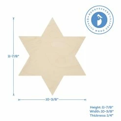 Cheapest 🤩 Woodpeckers Crafts, DIY Unfinished Wood 12" Star of David Cutout Pack of 12 😍 -Deals Adult Christmas Crafts Store woodpeckers crafts diy unfinished wood 12 star of david cutout pack of 1214128947 a02NOWA