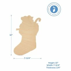 Best Pirce 😍 Woodpeckers Crafts, DIY Unfinished Wood 12" Stuffed Stocking Cutout Pack of 3 ✨ -Deals Adult Christmas Crafts Store woodpeckers crafts diy unfinished wood 12 stuffed stocking cutout pack of 314129045 a02NOWA