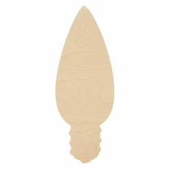 Brand new ⭐ Woodpeckers Crafts, DIY Unfinished Wood 18" 🎄 Christmas Light Bulb Cutout Pack of 12 💯