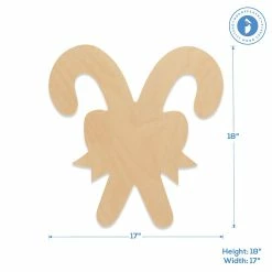 Buy 😀 Woodpeckers Crafts, DIY Unfinished Wood 18" Double 🍬 Candy Cane Cutout, Pack of 3 ❤️ -Deals Adult Christmas Crafts Store woodpeckers crafts diy unfinished wood 18 double candy cane cutout pack of 314121799 a02NOWA