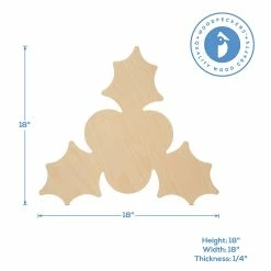 Top 10 ✨ Woodpeckers Crafts, DIY Unfinished Wood 18" Holly Cutout Pack of 6 🌟 -Deals Adult Christmas Crafts Store woodpeckers crafts diy unfinished wood 18 holly cutout pack of 614128942 a02NOWA