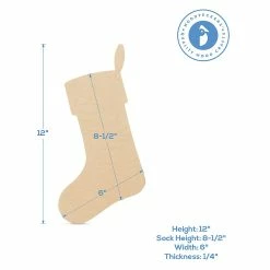 Deals 😉 Woodpeckers Crafts, DIY Unfinished Wood 18" Stocking Cutout Pack of 12 🥰 -Deals Adult Christmas Crafts Store woodpeckers crafts diy unfinished wood 18 stocking cutout pack of 1214128944 a02NOWA