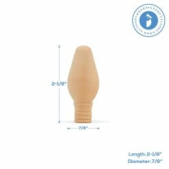 Promo 😀 Woodpeckers Crafts, DIY Unfinished Wood 2-1/8" 🎄 Christmas Light Bulb, Pack of 50 👍 -Deals Adult Christmas Crafts Store woodpeckers crafts diy unfinished wood 2 1 8 christmas light bulb pack of 5014120884 a03NOWA