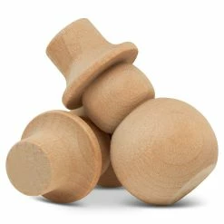 Coupon 👍 Woodpeckers Crafts, DIY Unfinished Wood 2-1/8" Snowman Peg Dolls, Pack of 50 🧨