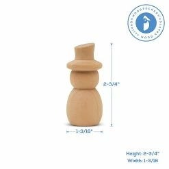 Outlet 👍 Woodpeckers Crafts, DIY Unfinished Wood 2-3/4" Snowman Peg Dolls, Pack of 12 👍 -Deals Adult Christmas Crafts Store woodpeckers crafts diy unfinished wood 2 3 4 snowman peg dolls pack of 1214122148 a03NOWA