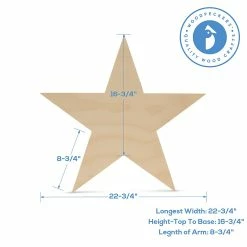 Best deal 💯 Woodpeckers Crafts, DIY Unfinished Wood 24" Star Cutout, Pack of 2 🔔 -Deals Adult Christmas Crafts Store woodpeckers crafts diy unfinished wood 24 star cutout pack of 214120813 a03NOWA