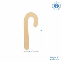 Budget 🧨 Woodpeckers Crafts, DIY Unfinished Wood 6" 🍬 Candy Cane Cutout, Pack of 25 ⌛ -Deals Adult Christmas Crafts Store woodpeckers crafts diy unfinished wood 6 candy cane cutout pack of 2514121981 a02NOWA